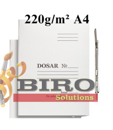 Dosar din carton cu șină A4, 220 gr.